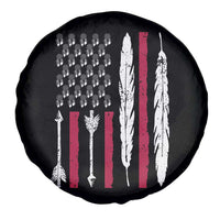 Vintage Native American Flag Spare Tire Cover Dreamcatcher And Feather Graphic