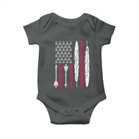 Vintage Native American Flag Baby Onesie Dreamcatcher And Feather Graphic