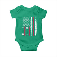 Vintage Native American Flag Baby Onesie Dreamcatcher And Feather Graphic