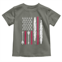 Vintage Native American Flag Toddler T Shirt Dreamcatcher And Feather Graphic