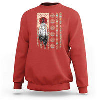 Proud Native American Flag Sweatshirt Tribal Sunflower Indigenous Peoples Day Gift
