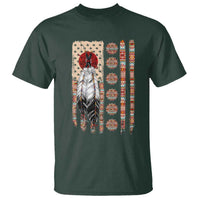Proud Native American Flag T Shirt Tribal Sunflower Indigenous Peoples Day Gift
