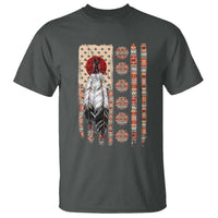 Proud Native American Flag T Shirt Tribal Sunflower Indigenous Peoples Day Gift