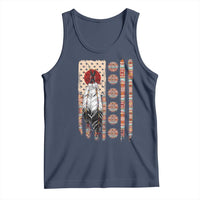 Proud Native American Flag Tank Top Tribal Sunflower Indigenous Peoples Day Gift