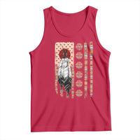 Proud Native American Flag Tank Top Tribal Sunflower Indigenous Peoples Day Gift