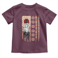 Proud Native American Flag Toddler T Shirt Tribal Sunflower Indigenous Peoples Day Gift