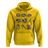 Indigenous Cultural Artifacts Hoodie Native American Heritage Graphic