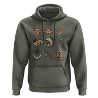 Indigenous Cultural Artifacts Hoodie Native American Heritage Graphic