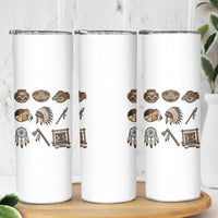 Indigenous Cultural Artifacts Skinny Tumbler Native American Heritage Graphic