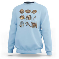 Indigenous Cultural Artifacts Sweatshirt Native American Heritage Graphic