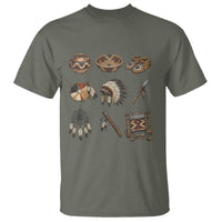 Indigenous Cultural Artifacts T Shirt Native American Heritage Graphic