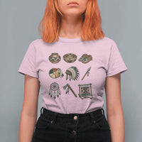 Indigenous Cultural Artifacts T Shirt For Women Native American Heritage Graphic