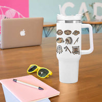 Indigenous Cultural Artifacts Tumbler With Handle Native American Heritage Graphic