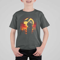 Vintage Native American Warrior T Shirt For Kid Indigenous Heritage Pride