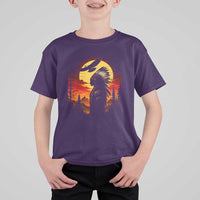 Vintage Native American Warrior T Shirt For Kid Indigenous Heritage Pride
