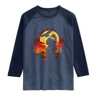 Vintage Native American Warrior Raglan Shirt Indigenous Heritage Pride