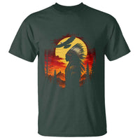 Vintage Native American Warrior T Shirt Indigenous Heritage Pride