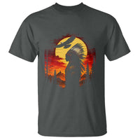 Vintage Native American Warrior T Shirt Indigenous Heritage Pride