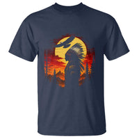 Vintage Native American Warrior T Shirt Indigenous Heritage Pride