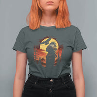 Vintage Native American Warrior T Shirt For Women Indigenous Heritage Pride