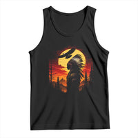 Vintage Native American Warrior Tank Top Indigenous Heritage Pride
