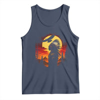 Vintage Native American Warrior Tank Top Indigenous Heritage Pride