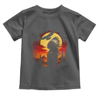 Vintage Native American Warrior Toddler T Shirt Indigenous Heritage Pride