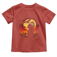 Vintage Native American Warrior Toddler T Shirt Indigenous Heritage Pride