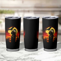 Vintage Native American Warrior Tumbler Cup Indigenous Heritage Pride
