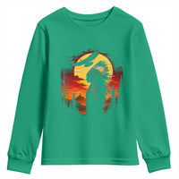 Vintage Native American Warrior Youth Sweatshirt Indigenous Heritage Pride