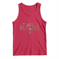 Western Style Tribal Feather Tank Top Vintage Boho Graphic