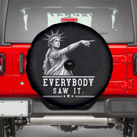 Liberty Has Spoken Everybody Saw It Spare Tire Cover Funny Pointing Statue Basketball Parody