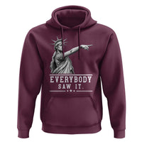 Liberty Has Spoken Everybody Saw It Hoodie Funny Pointing Statue Basketball Parody