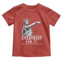 Liberty Has Spoken Everybody Saw It Toddler T Shirt Funny Pointing Statue Basketball Parody