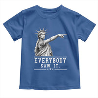 Liberty Has Spoken Everybody Saw It Toddler T Shirt Funny Pointing Statue Basketball Parody