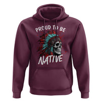 Proud To Be Native Hoodie Native American Skull Headdress Graphic