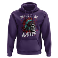 Proud To Be Native Hoodie Native American Skull Headdress Graphic