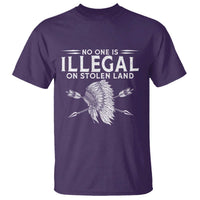 Honor Indigenous Peoples T Shirt No One Is Illegal On Stolen Land