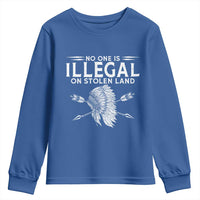 Honor Indigenous Peoples Youth Sweatshirt No One Is Illegal On Stolen Land