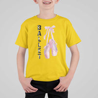 Ballerina Pointe Shoes T Shirt For Kid Gift For Cute Ballet Girl - Wonder Print Shop