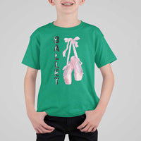 Ballerina Pointe Shoes T Shirt For Kid Gift For Cute Ballet Girl - Wonder Print Shop