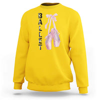 Ballerina Pointe Shoes Sweatshirt Gift For Cute Ballet Girl - Wonder Print Shop