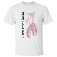 Ballerina Pointe Shoes T Shirt Gift For Cute Ballet Girl - Wonder Print Shop
