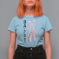 Ballerina Pointe Shoes T Shirt For Women Gift For Cute Ballet Girl - Wonder Print Shop