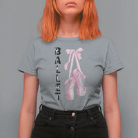 Ballerina Pointe Shoes T Shirt For Women Gift For Cute Ballet Girl - Wonder Print Shop