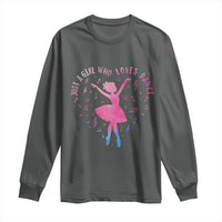 Just A Girl Who Loves Dance Long Sleeve Shirt Gift For Cute Ballet Girl - Wonder Print Shop