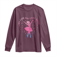 Just A Girl Who Loves Dance Long Sleeve Shirt Gift For Cute Ballet Girl - Wonder Print Shop