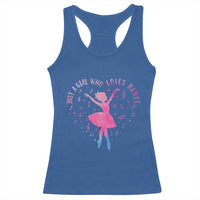 Just A Girl Who Loves Dance Racerback Tank Top Gift For Cute Ballet Girl - Wonder Print Shop