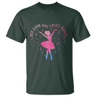 Just A Girl Who Loves Dance T Shirt Gift For Cute Ballet Girl - Wonder Print Shop