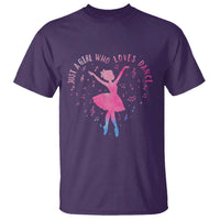 Just A Girl Who Loves Dance T Shirt Gift For Cute Ballet Girl - Wonder Print Shop